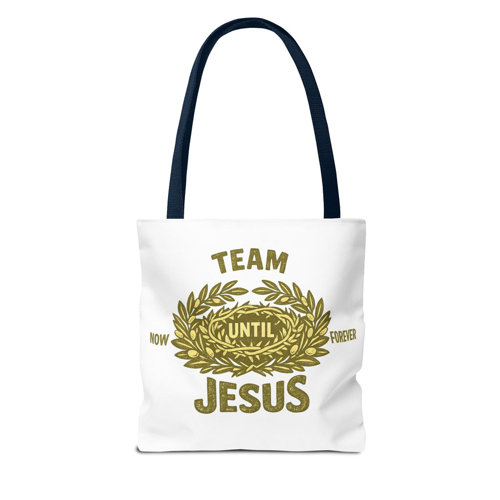 Team Jesus Tote Bag — Now Until Forever Christian Canvas Tote