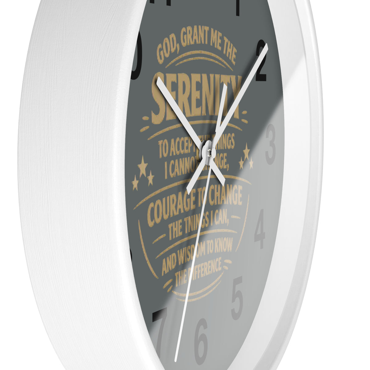 Serenity Prayer Wall Clock — Inspirational Home Décor Clock