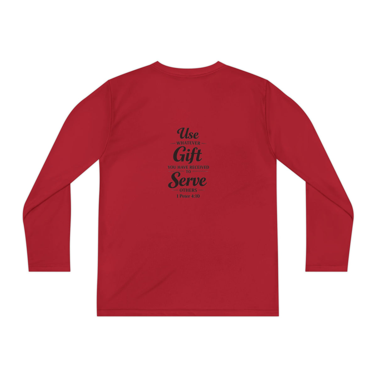 Youth Long Sleeve Tee — "Sent to Serve" Inspirational Christian Shirt
