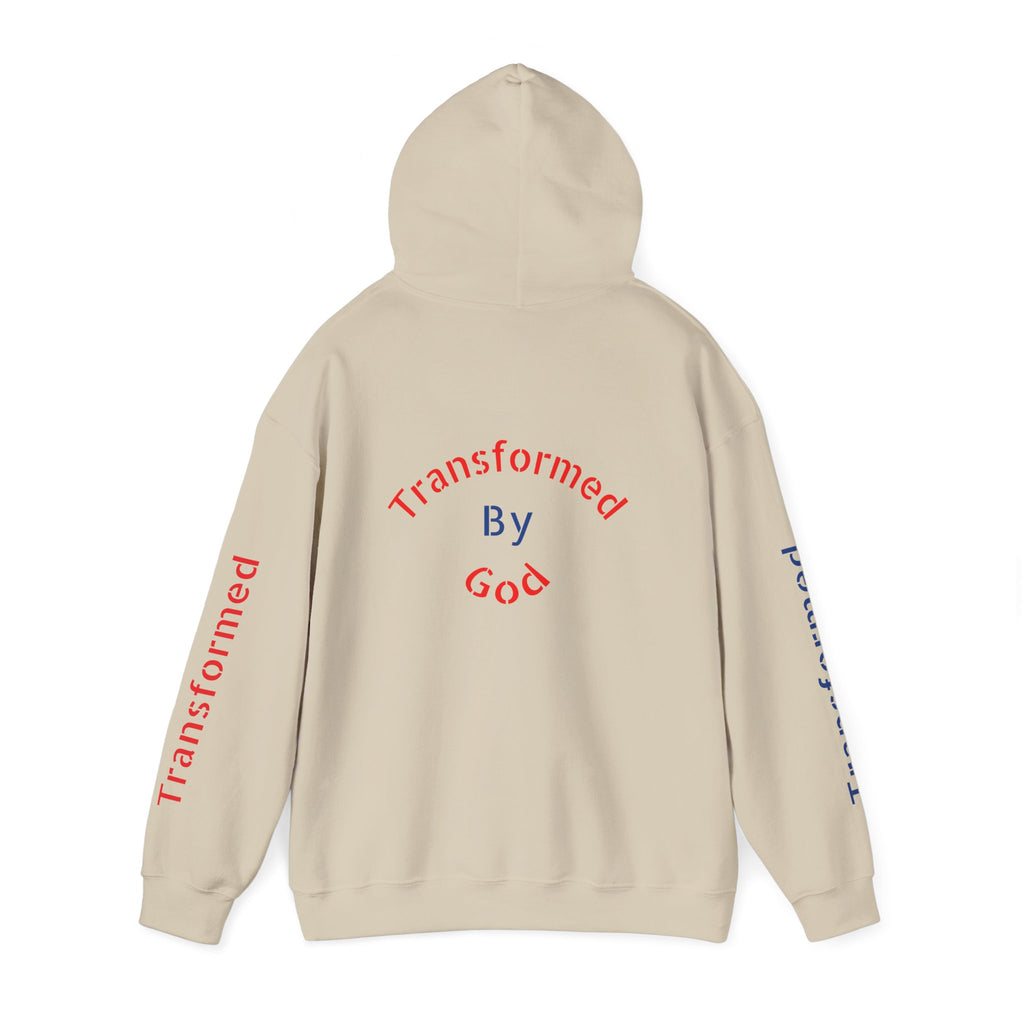 Transformed By God Hoodie — Christian Faith Inspirational Pullover