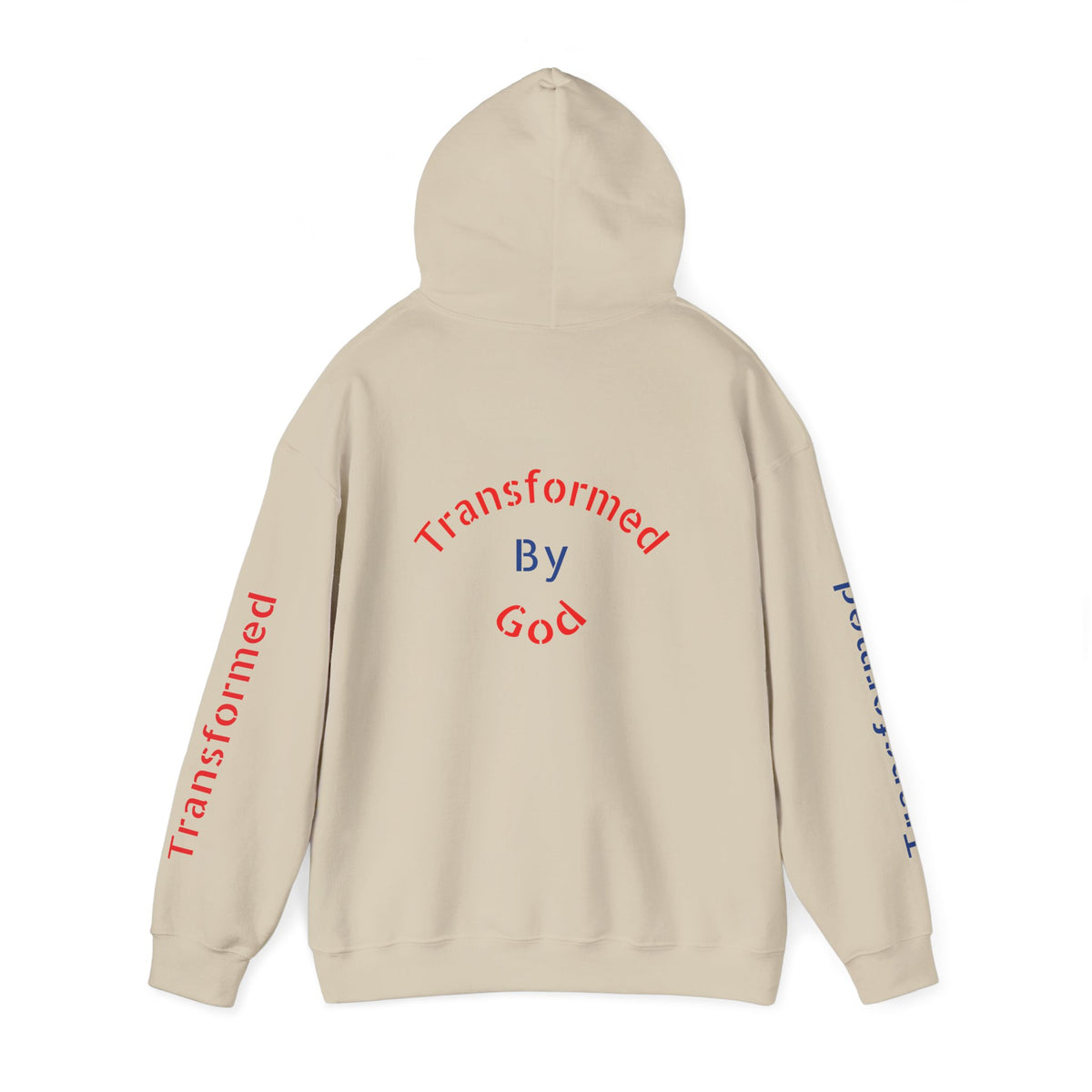 Transformed By God Hoodie — Christian Faith Inspirational Pullover