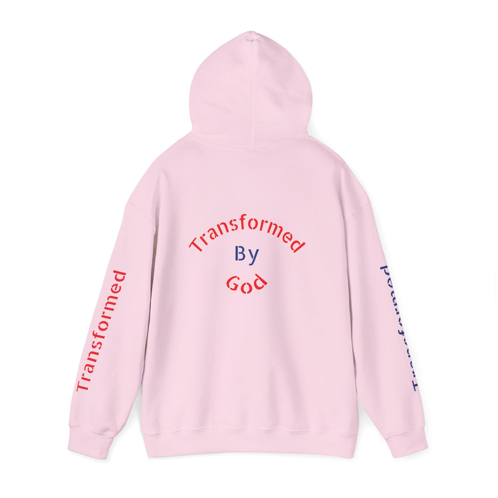 Transformed By God Hoodie — Christian Faith Inspirational Pullover