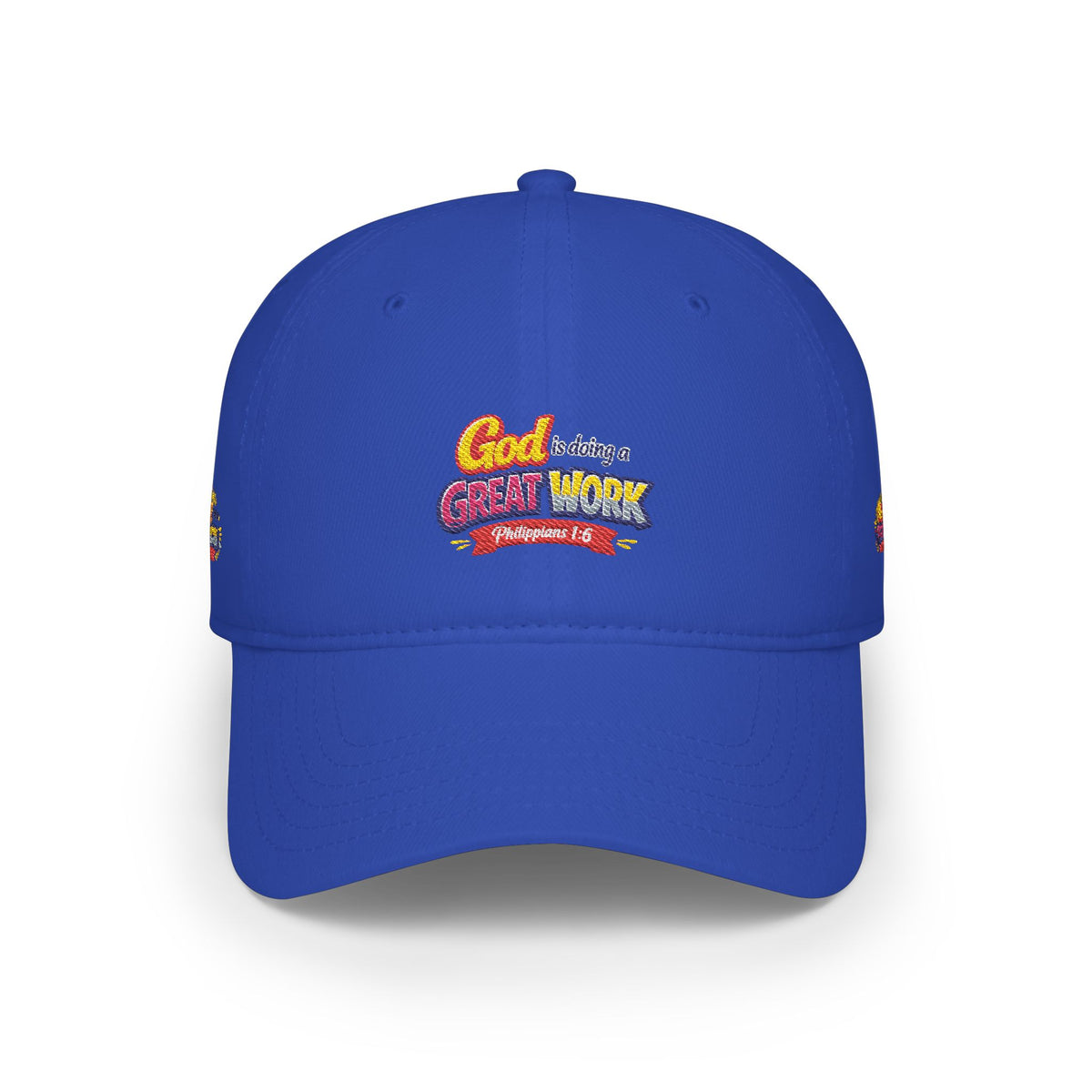 God Is Doing A Great Work Baseball Cap — Inspirational Low Profile Hat