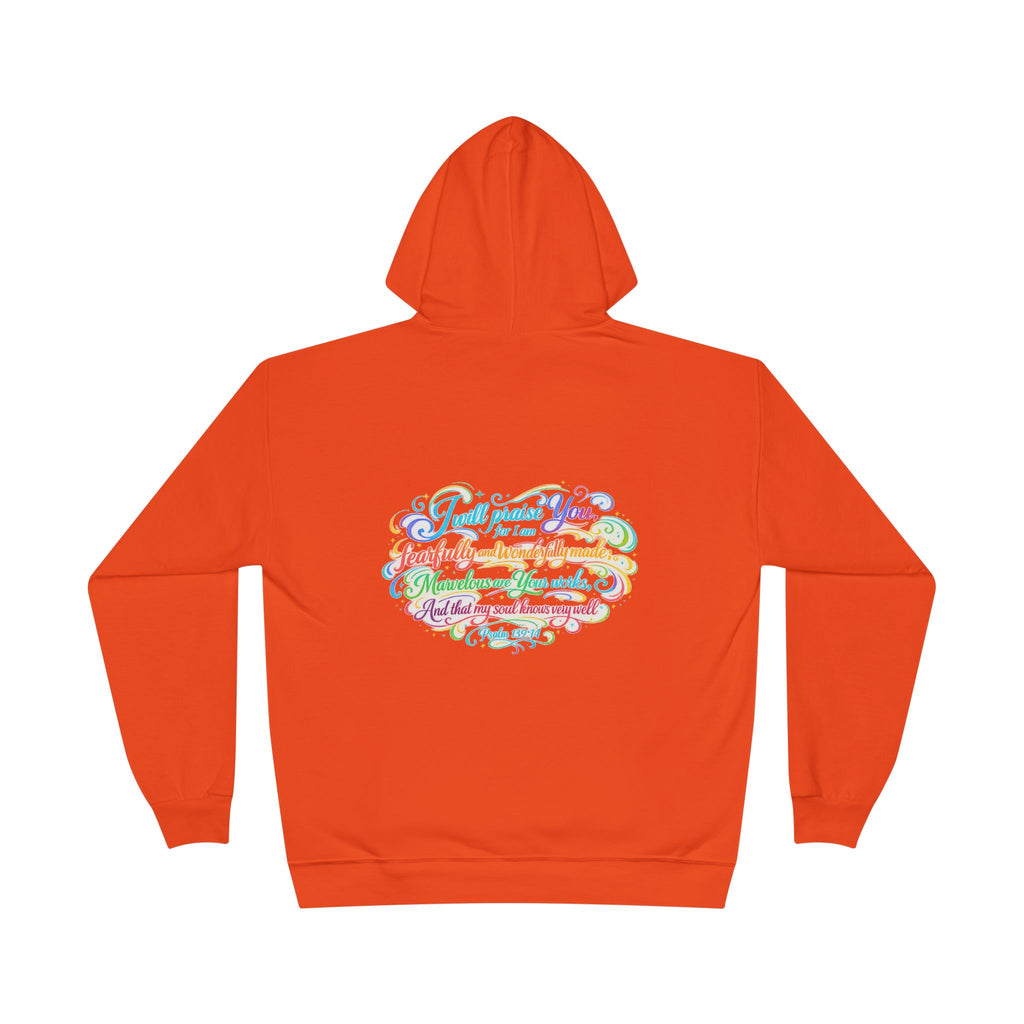Fearfully and Wonderfully Made Pastel Eco Hoodie — Inspirational Unisex Pullover