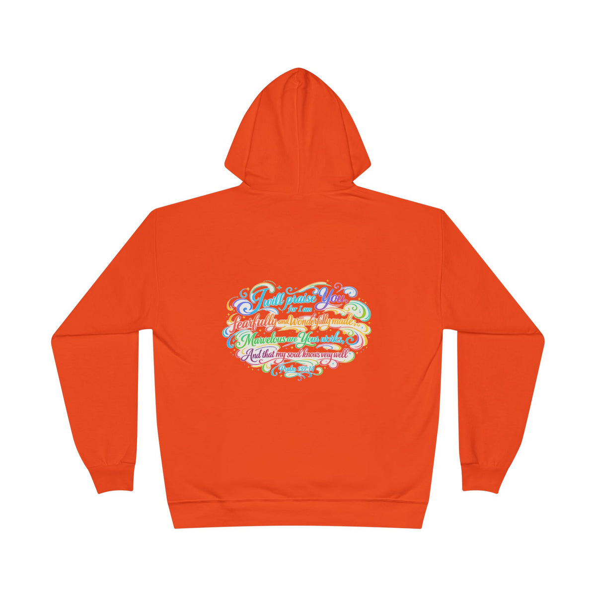 Fearfully and Wonderfully Made Pastel Eco Hoodie — Inspirational Unisex Pullover