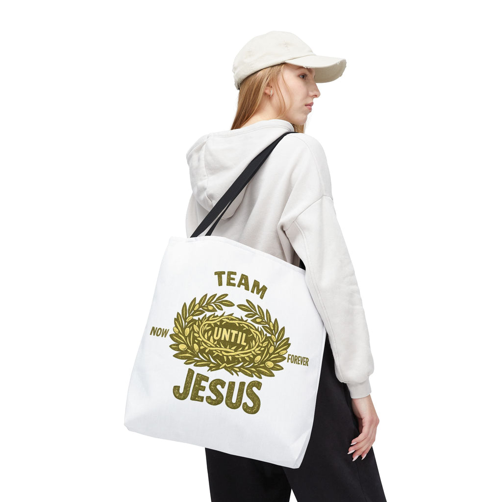 Team Jesus Tote Bag — Now Until Forever Christian Canvas Tote
