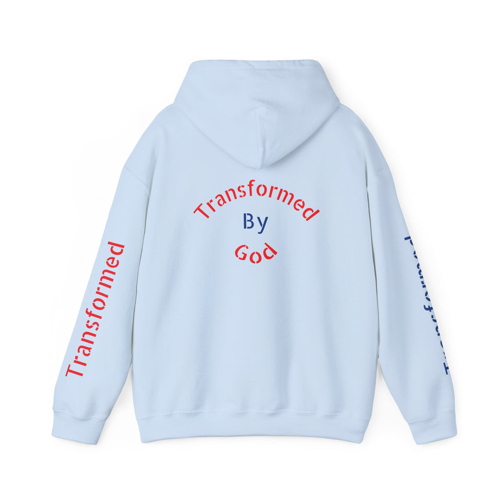 Transformed By God Hoodie — Christian Faith Inspirational Pullover