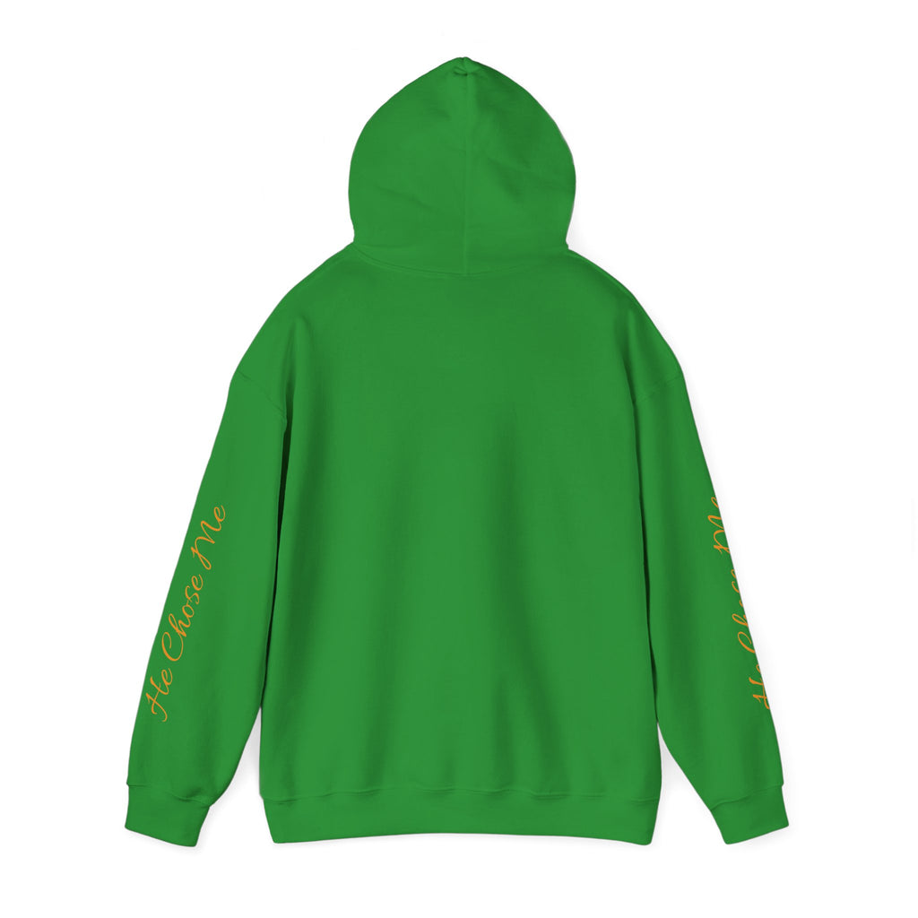 Christian Hoodie — "God chose right when He chose me" Script Design