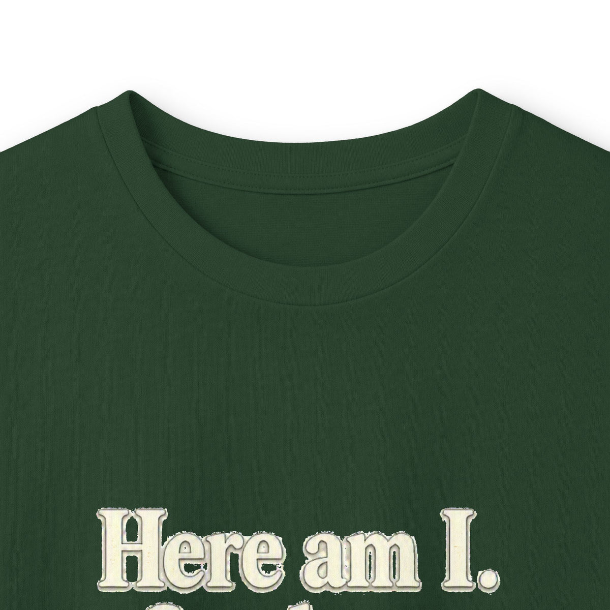 Here Am I, Send Me Long Sleeve Tee — Isaiah 6:8 Christian Shirt
