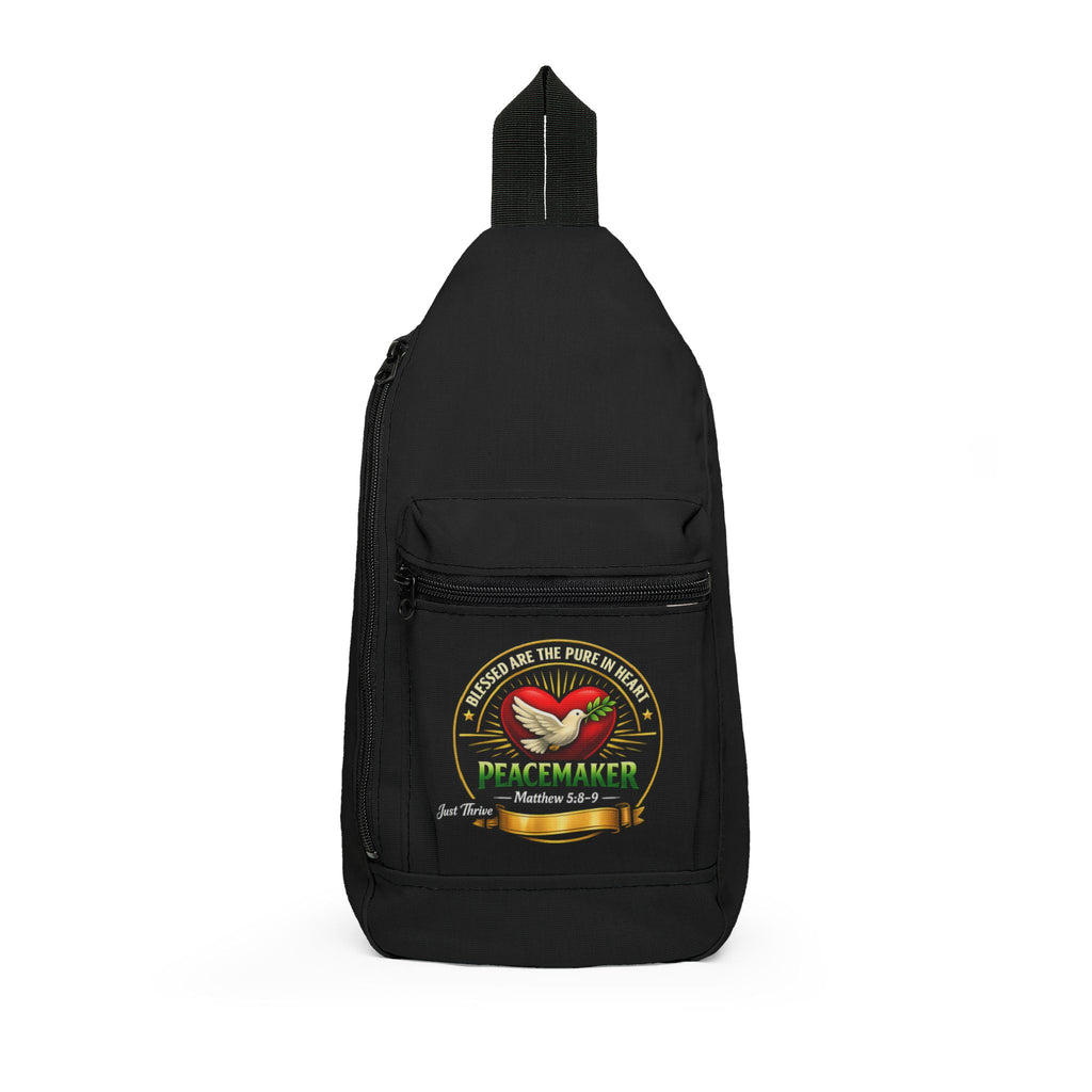 Peacemaker Sling Bag – Faith-Based Heart & Dove Design