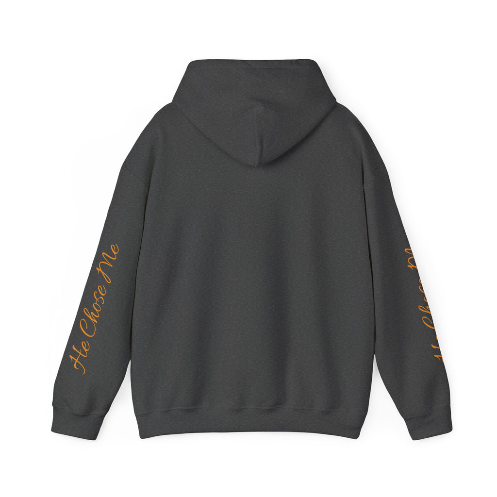 Christian Hoodie — "God chose right when He chose me" Script Design