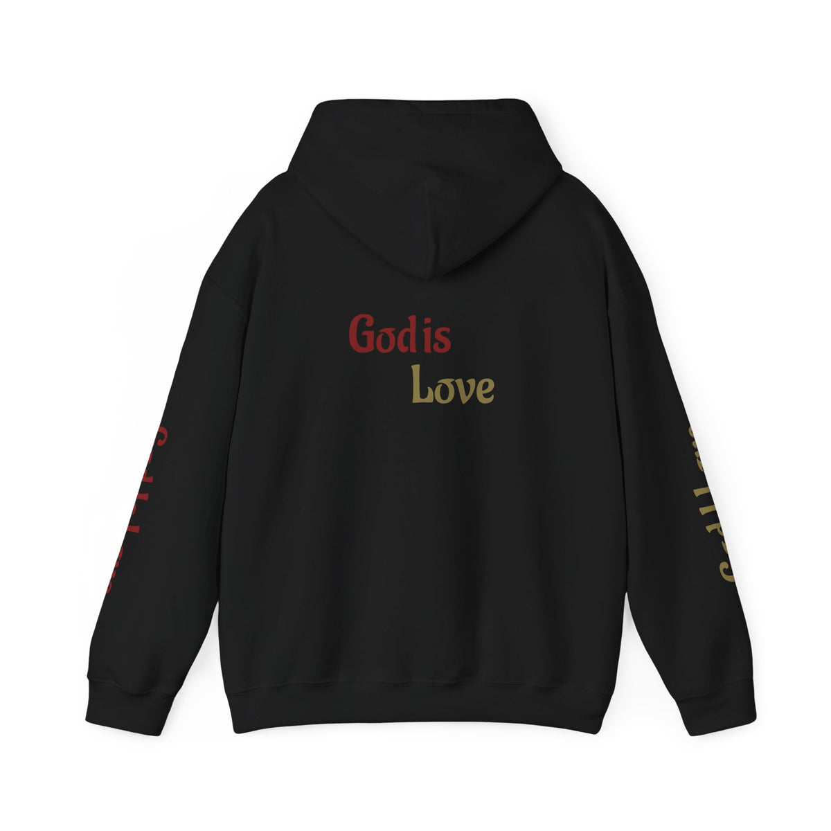 God Is Love Hoodie — Inspirational Christian Sweatshirt with Script Text