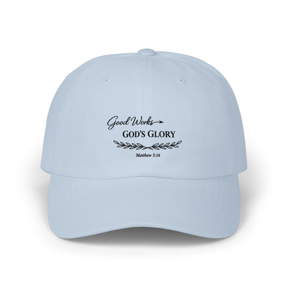 God’s Glory Cap — "Good Works" Embroidered Christian Baseball Hat