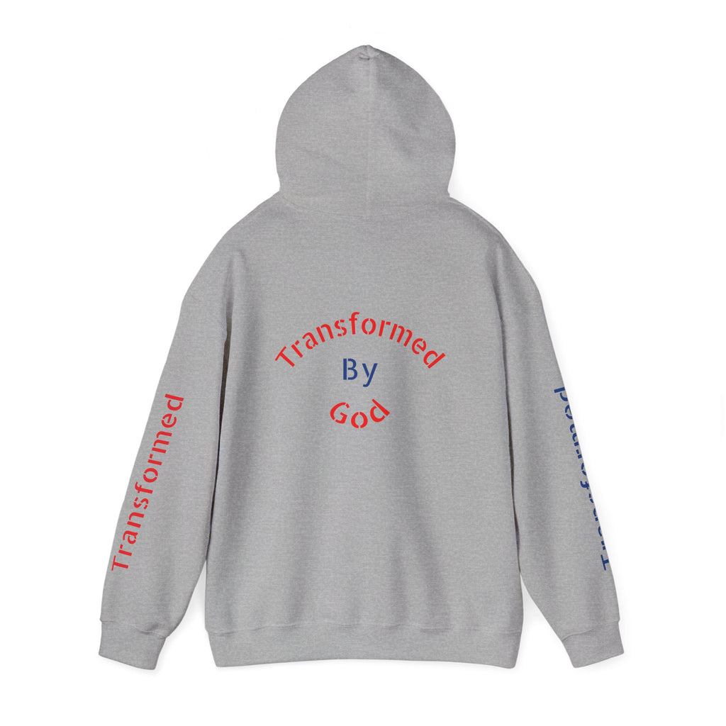 Transformed By God Hoodie — Christian Faith Inspirational Pullover