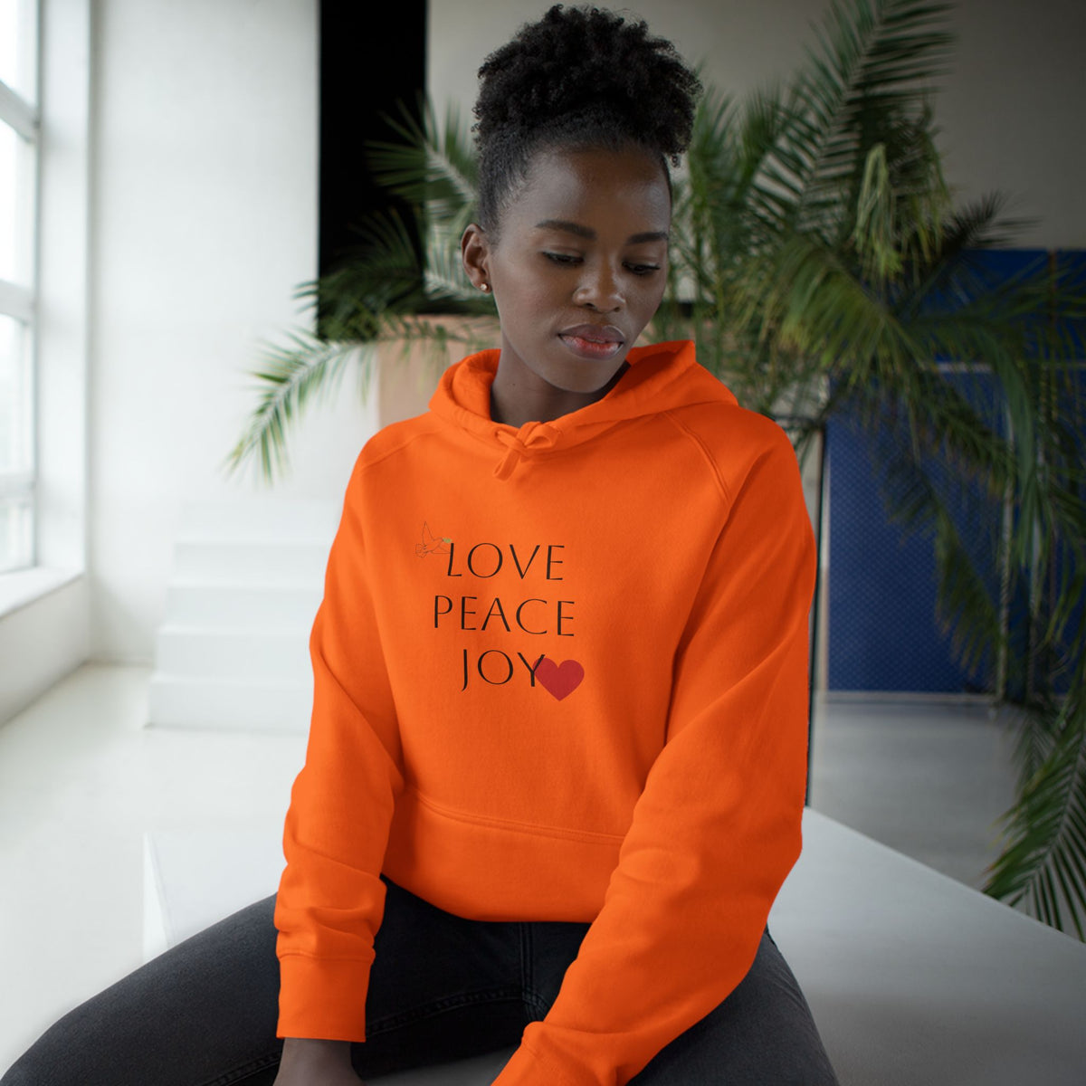 Love Peace Joy Hoodie — Christian Scripture Pullover (Galatians 5:22)