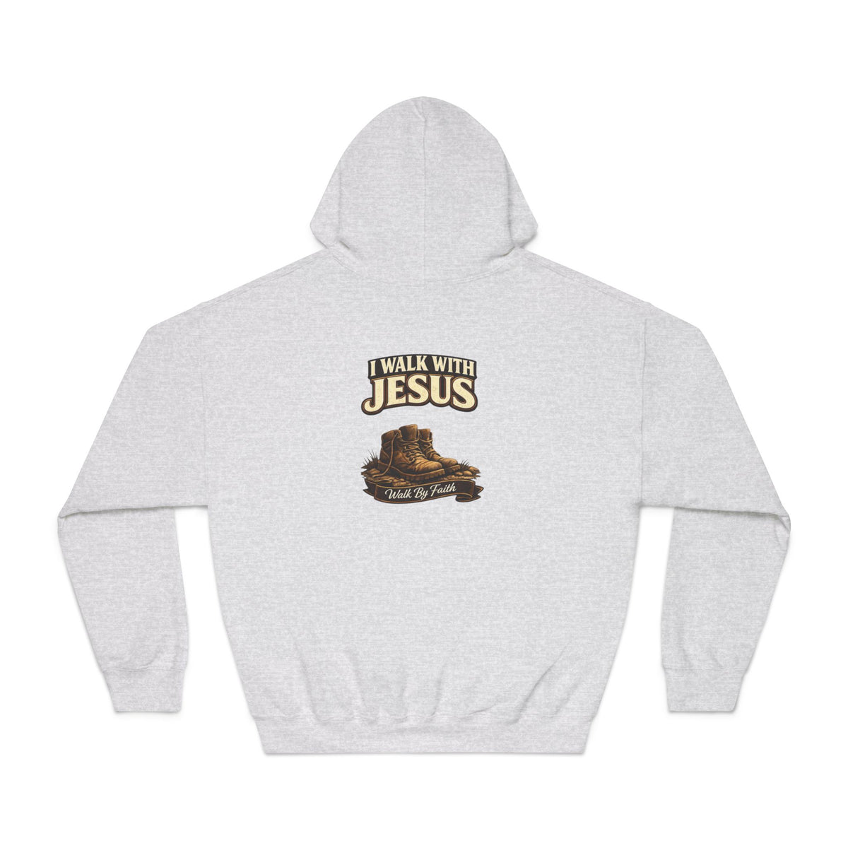 I Walk with Jesus Hoodie — Christian Faith Sweatshirt