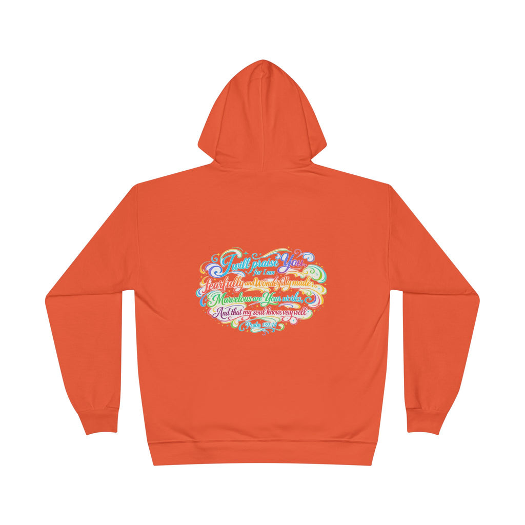 Fearfully and Wonderfully Made Pastel Eco Hoodie — Inspirational Unisex Pullover