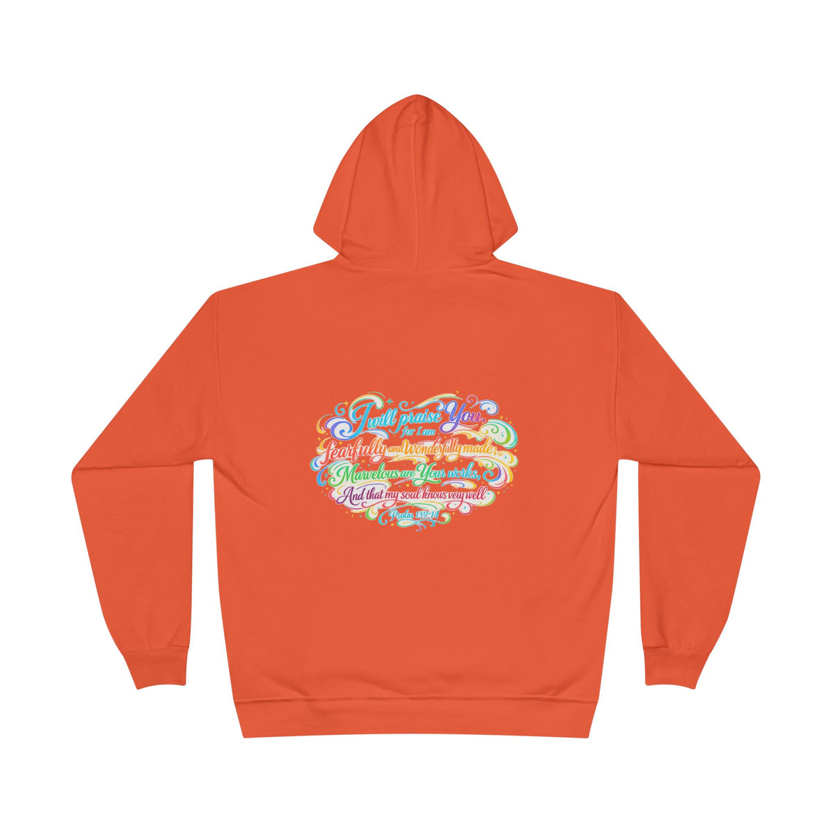 Fearfully and Wonderfully Made Pastel Eco Hoodie — Inspirational Unisex Pullover