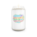 Soy Candle 13.75oz — "I Will Praise You" Colorful Script Inspirational Candle