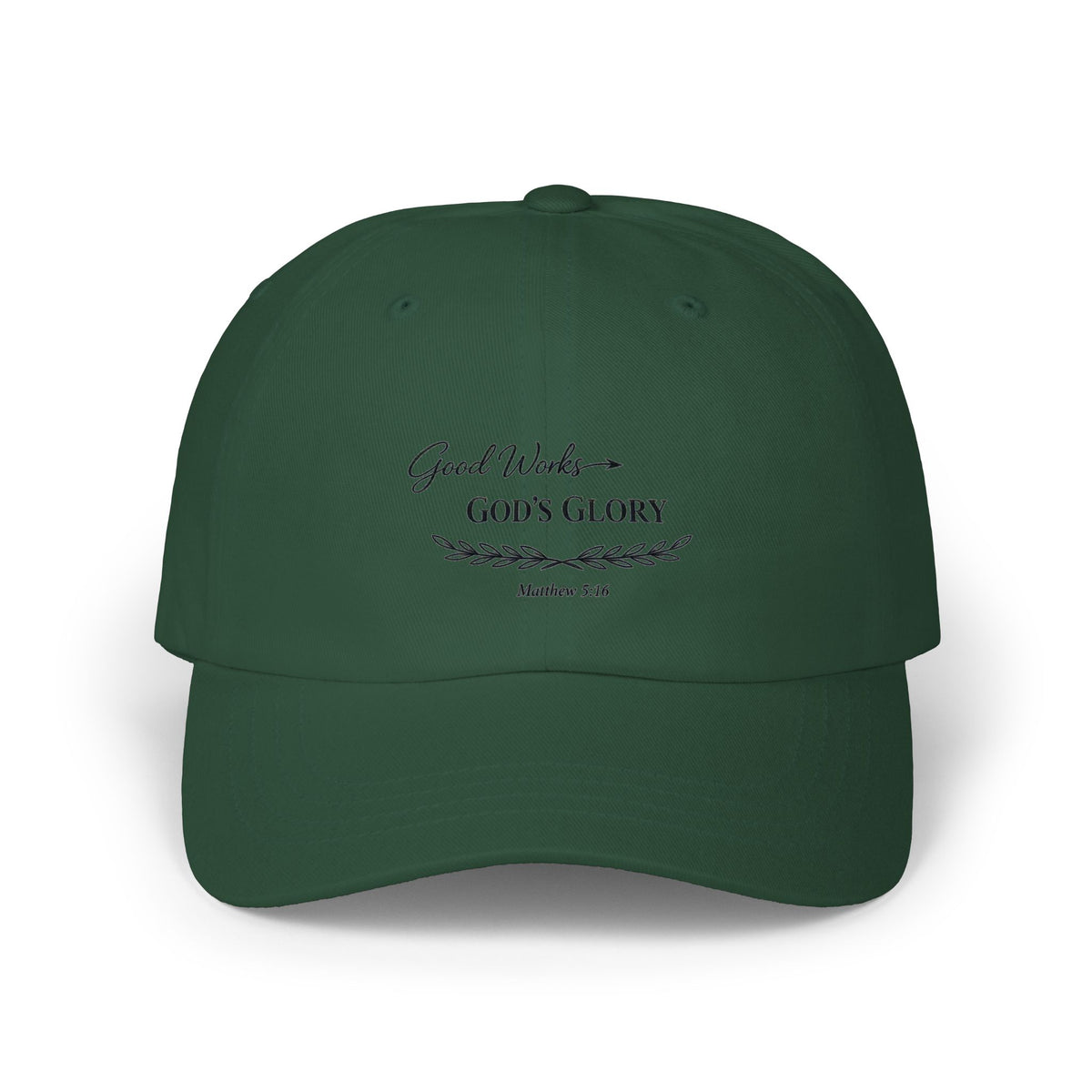 God’s Glory Cap — "Good Works" Embroidered Christian Baseball Hat