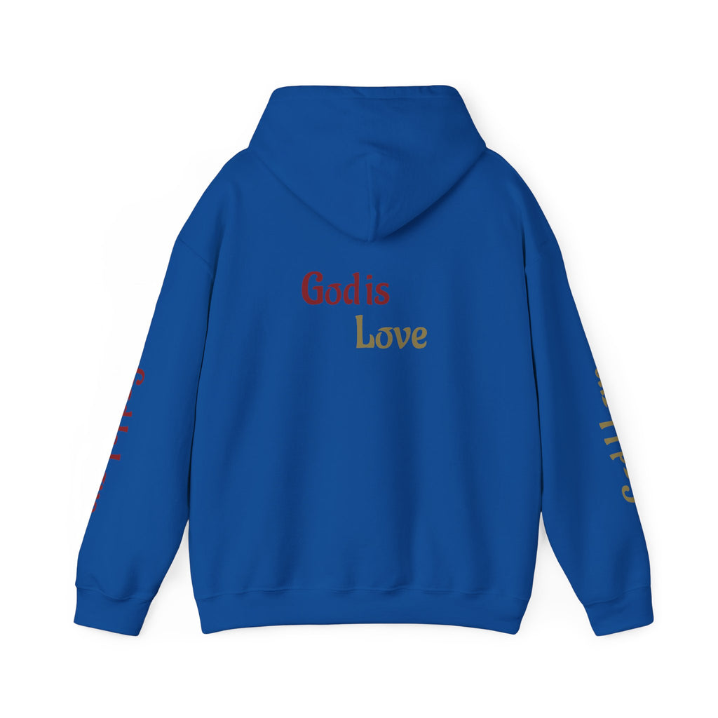 God Is Love Hoodie — Inspirational Christian Sweatshirt with Script Text