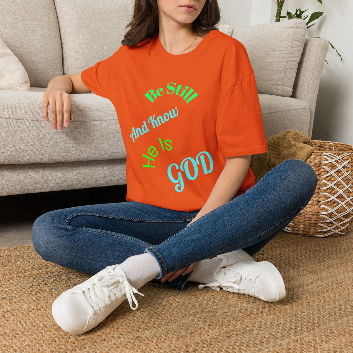 Be Still And Know He Is God T-Shirt — Inspirational Christian Faith Tee