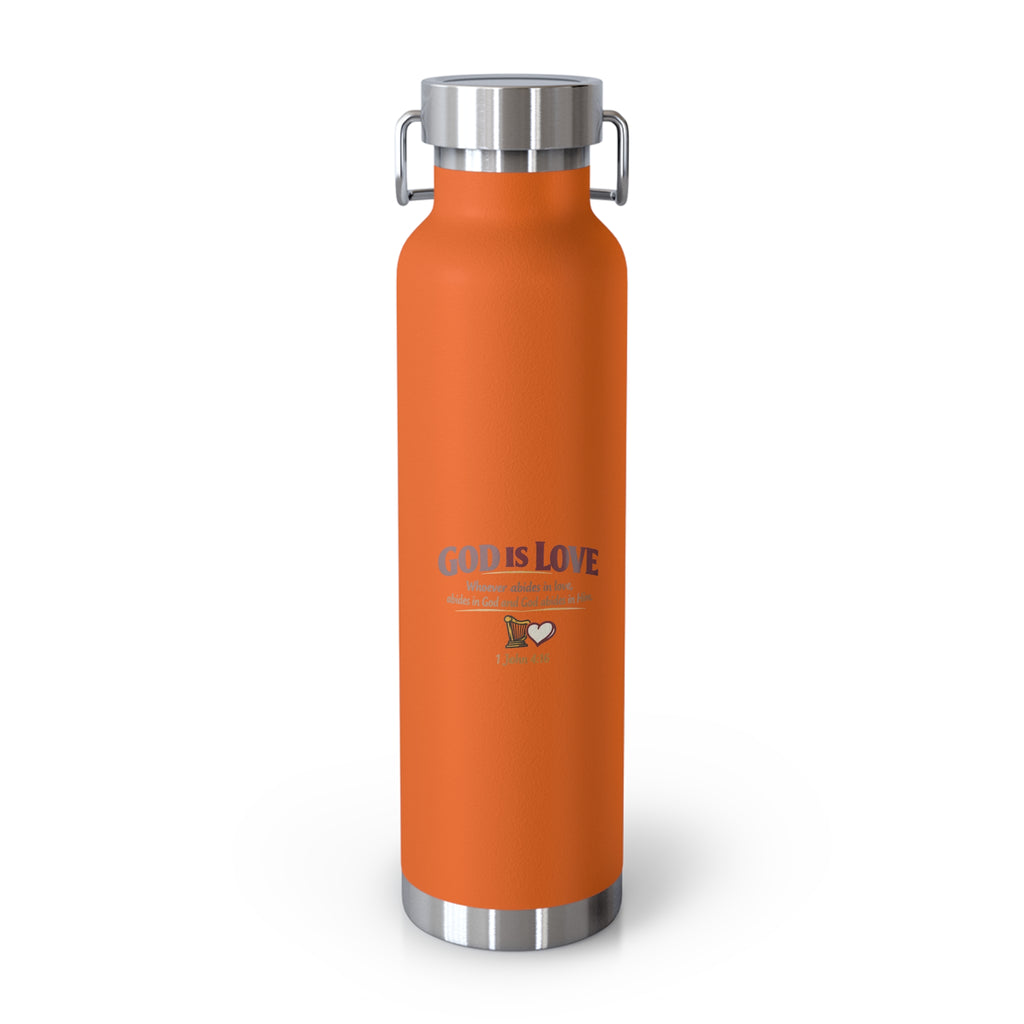 God Is Love 22oz Vacuum Insulated Bottle — Christian Faith Water Bottle