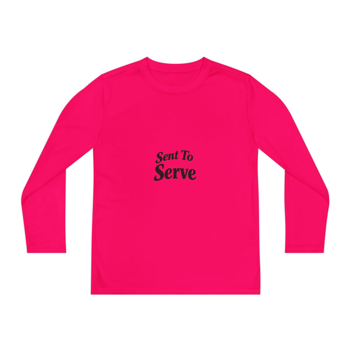 Youth Long Sleeve Tee — "Sent to Serve" Inspirational Christian Shirt