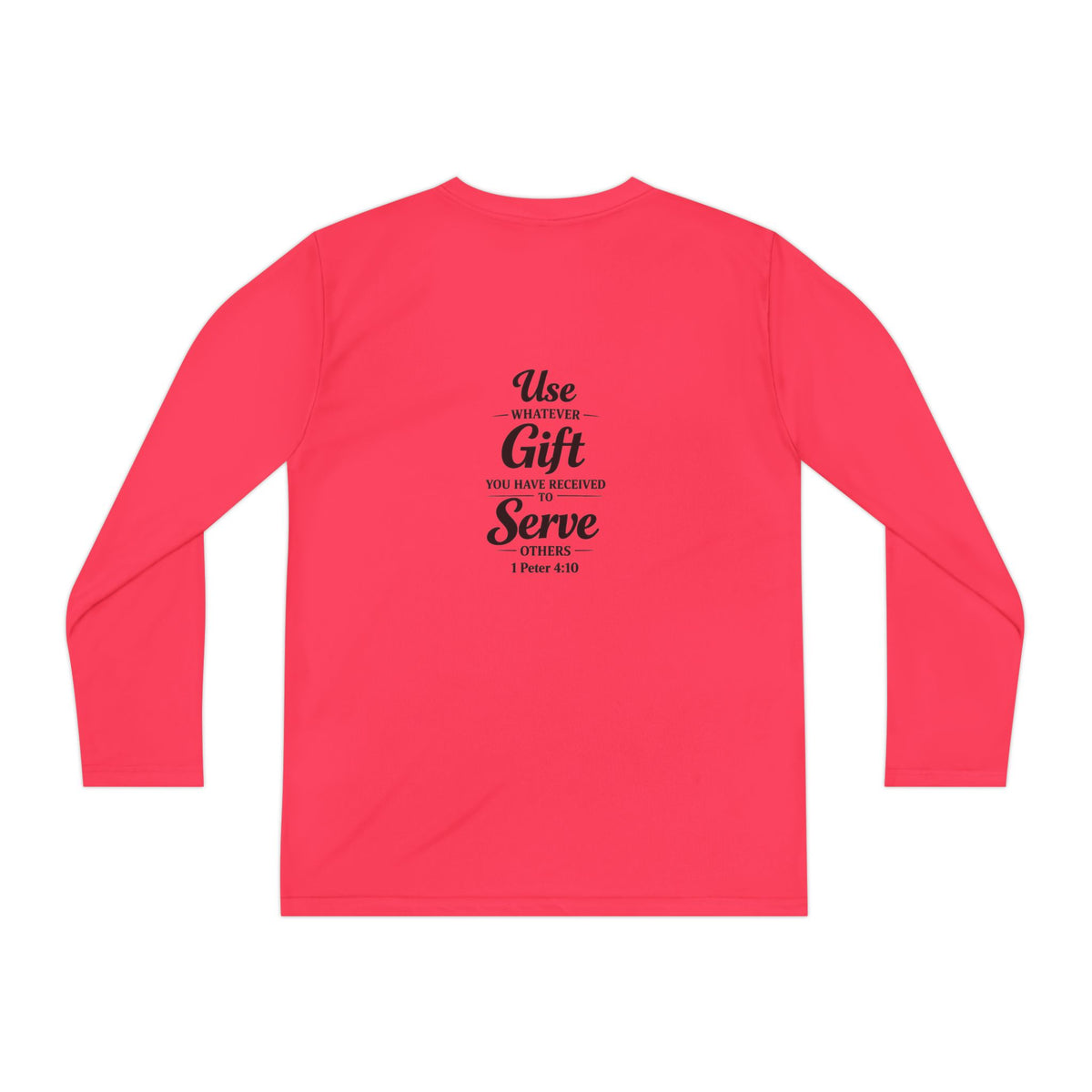 Youth Long Sleeve Tee — "Sent to Serve" Inspirational Christian Shirt