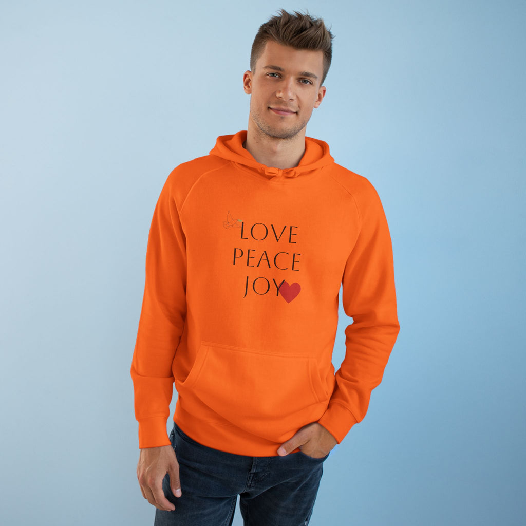 Love Peace Joy Hoodie — Christian Scripture Pullover (Galatians 5:22)