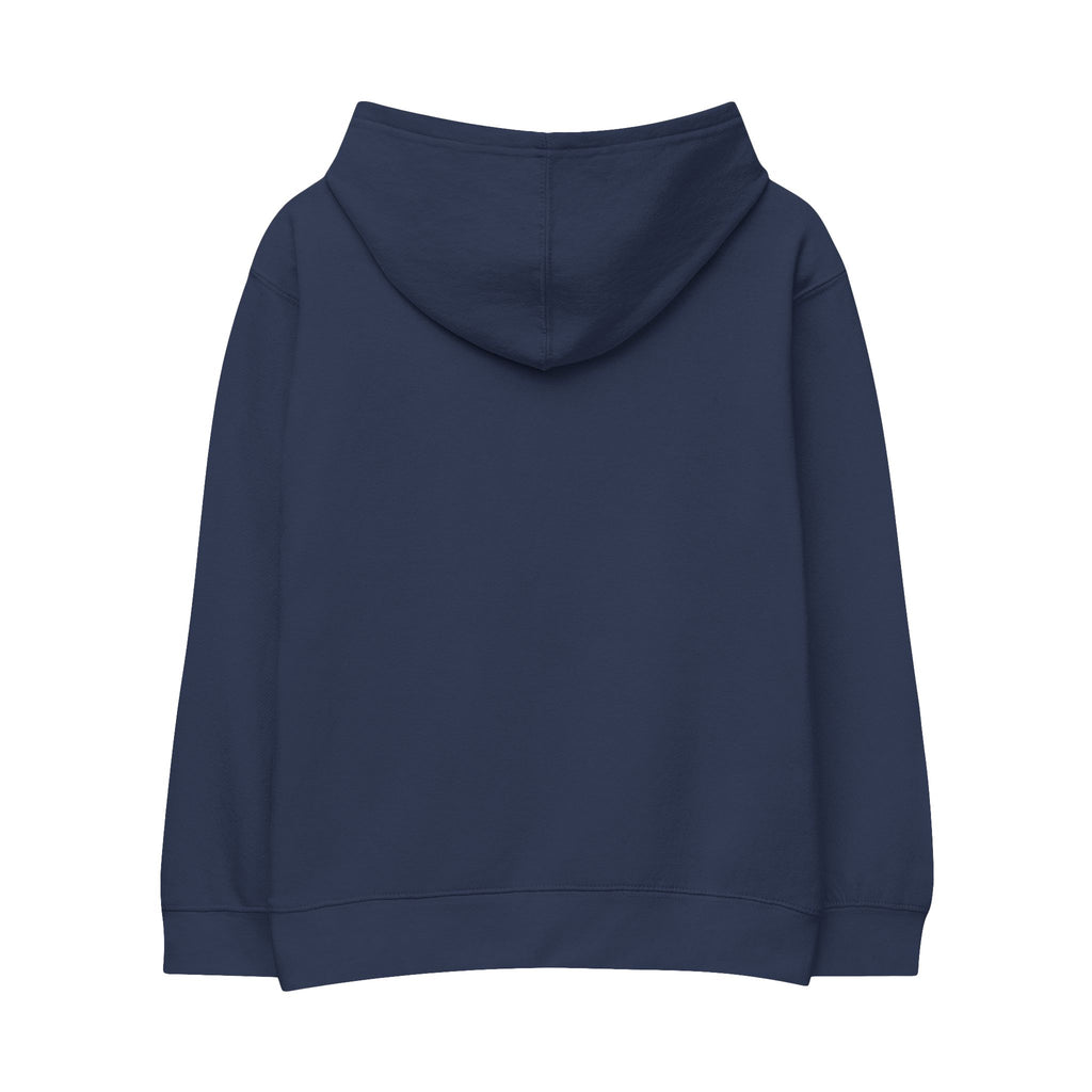 Kids Hoodie — 'Love Peace Joy' Embroidered Heart Sweatshirt