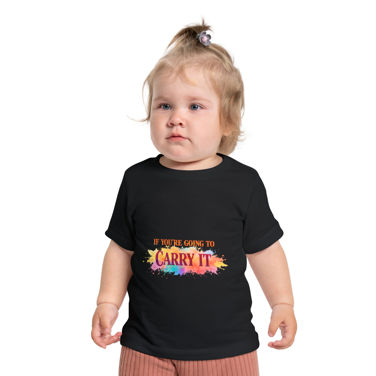 Baby T-Shirt — "If You're Going to Carry It, Carry It to Jesus" Watercolor Faith Tee