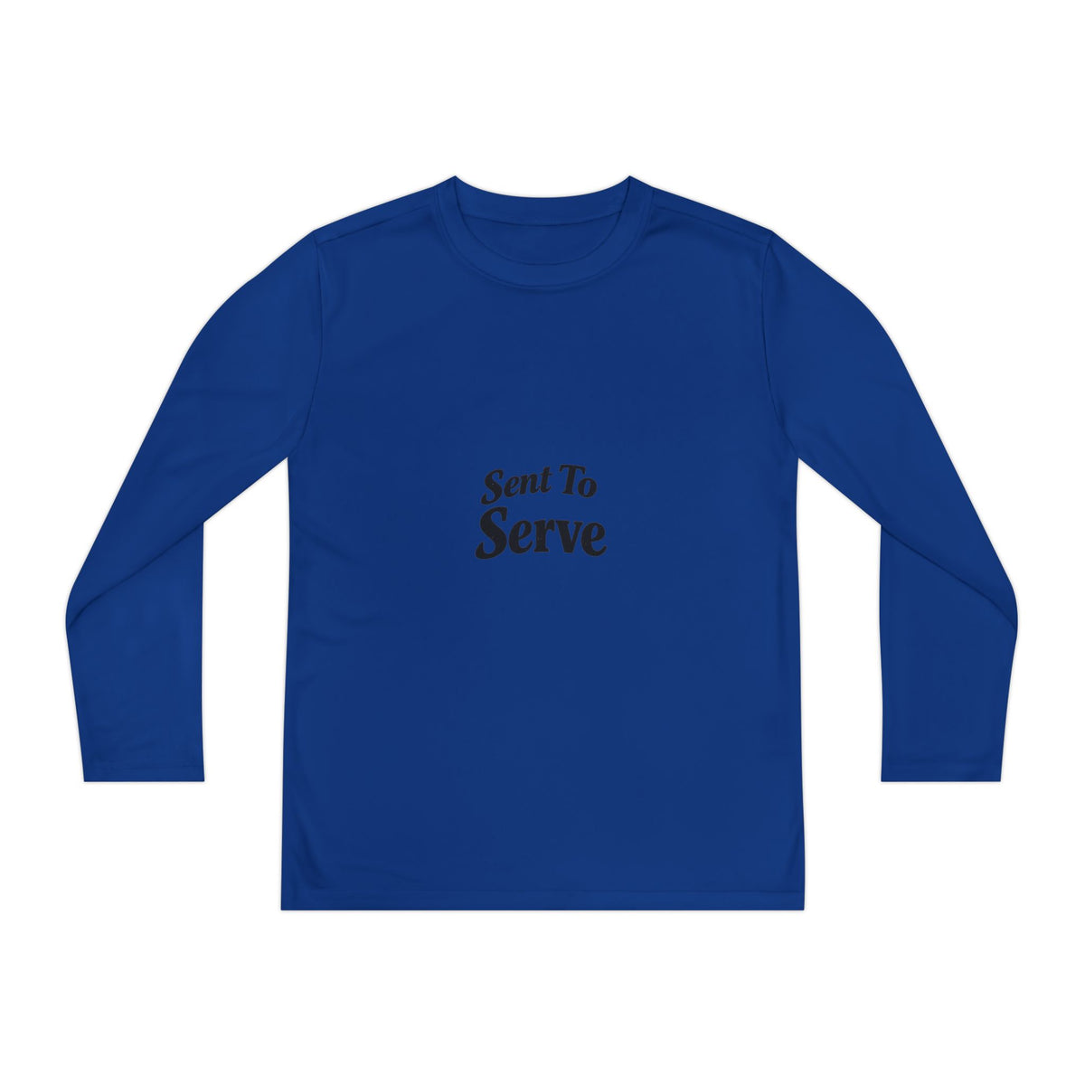 Youth Long Sleeve Tee — "Sent to Serve" Inspirational Christian Shirt