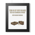 Framed Poster - "This Is My New Season: The Old Baggage Is Gone" Inspirational Wall Art