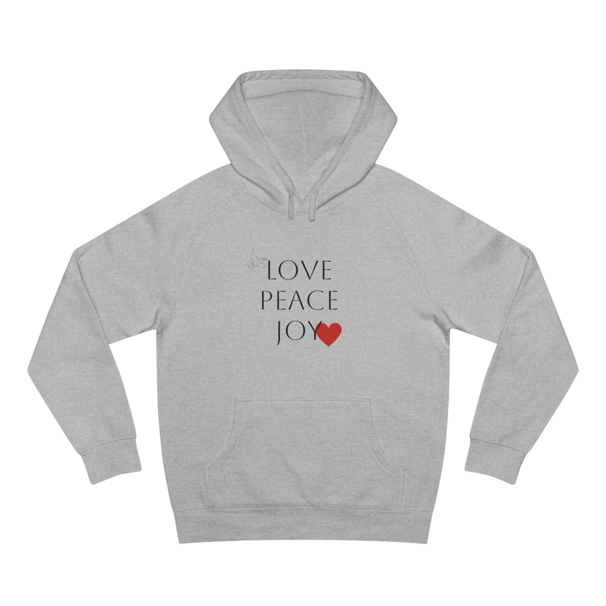 Love Peace Joy Hoodie — Christian Scripture Pullover (Galatians 5:22)
