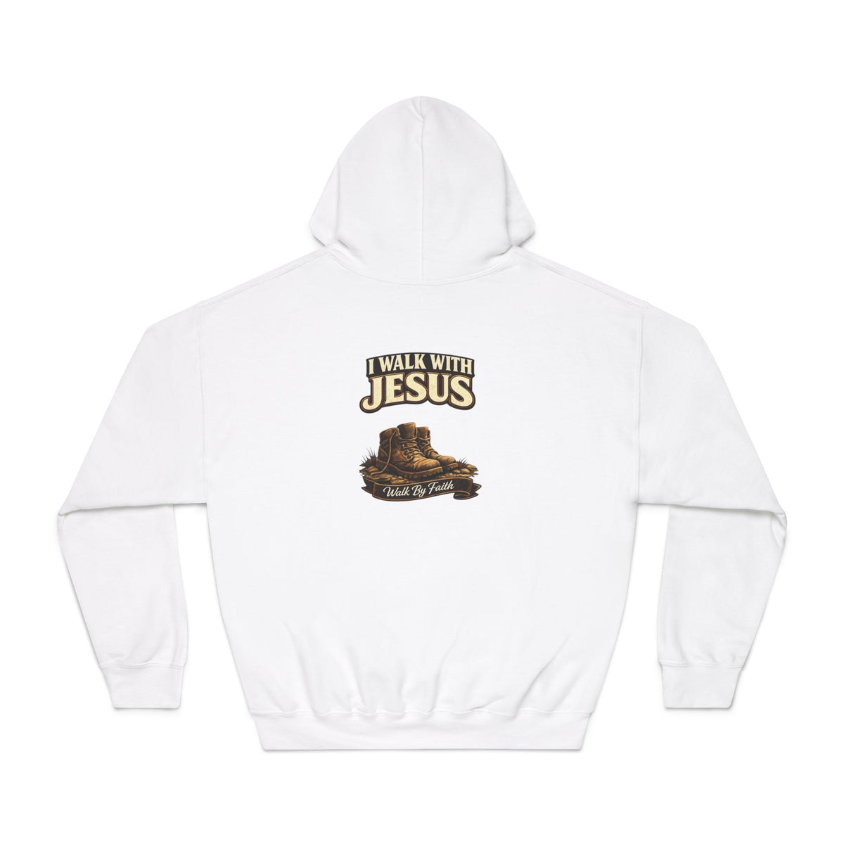 I Walk with Jesus Hoodie — Christian Faith Sweatshirt