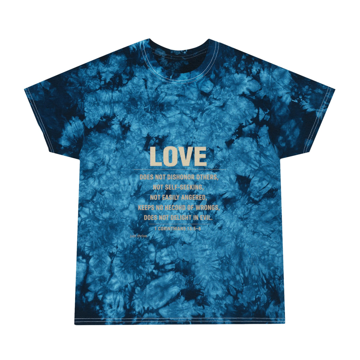Tie-Dye Crystal Tee — "LOVE" Inspirational Graphic T-Shirt
