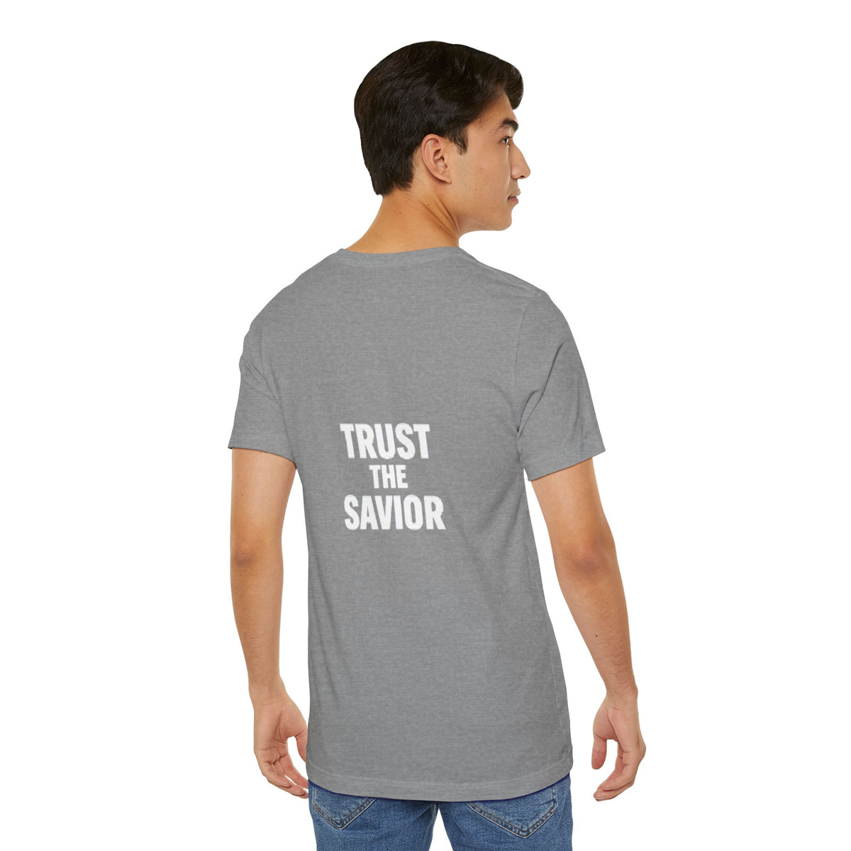 Christian T-Shirt — "Don't Settle for Safe" Trust the Savior Faith Tee