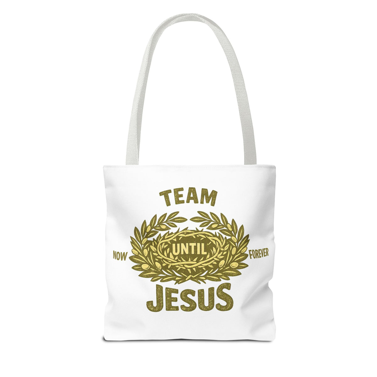 Team Jesus Tote Bag — Now Until Forever Christian Canvas Tote