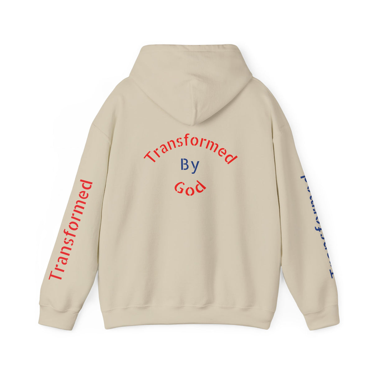 Transformed By God Hoodie — Christian Faith Inspirational Pullover