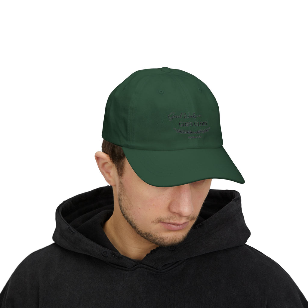God’s Glory Cap — "Good Works" Embroidered Christian Baseball Hat