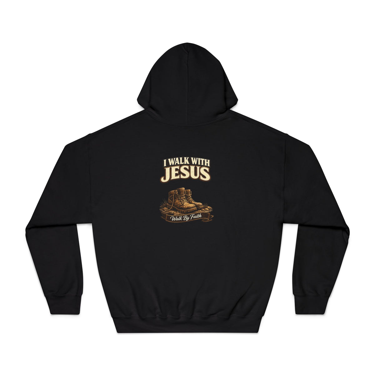 I Walk with Jesus Hoodie — Christian Faith Sweatshirt