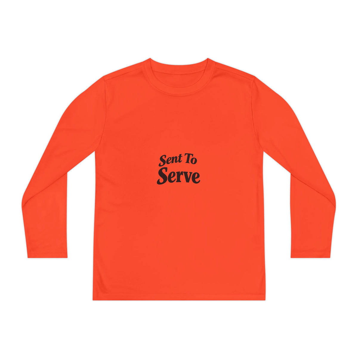 Youth Long Sleeve Tee — "Sent to Serve" Inspirational Christian Shirt