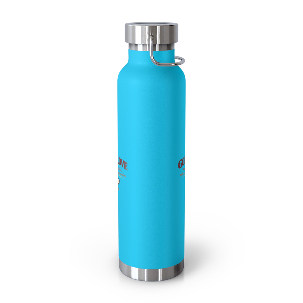 God Is Love 22oz Vacuum Insulated Bottle — Christian Faith Water Bottle
