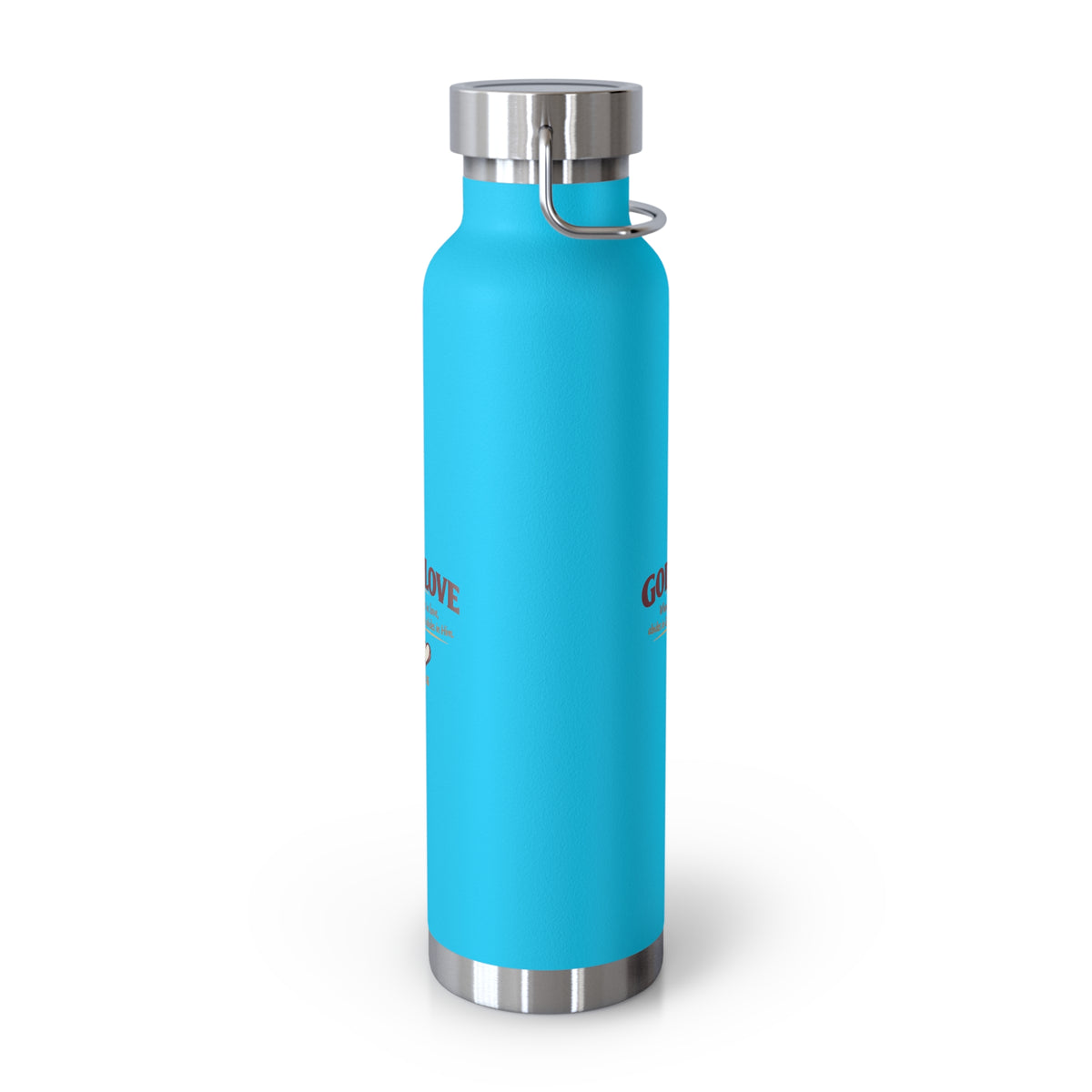 God Is Love 22oz Vacuum Insulated Bottle — Christian Faith Water Bottle