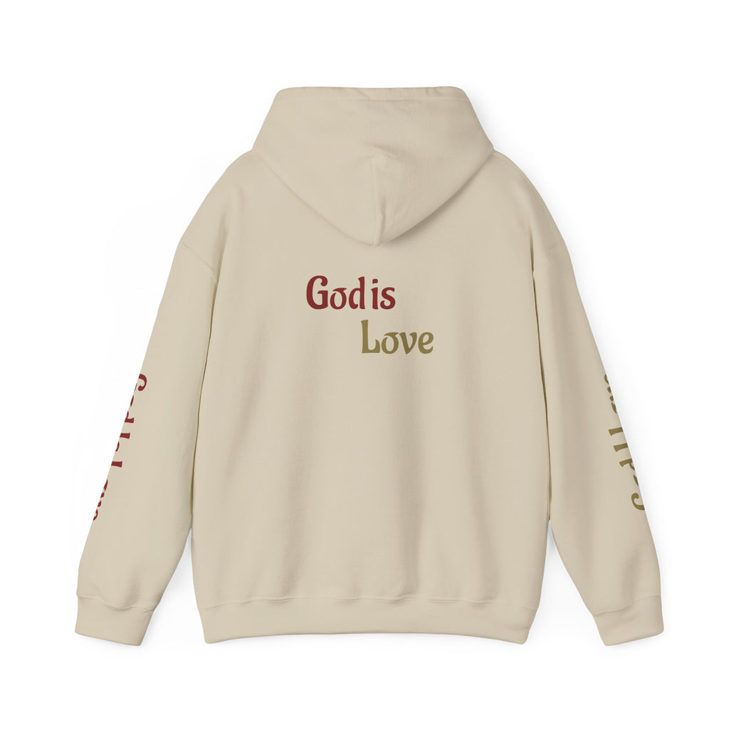 God Is Love Hoodie — Inspirational Christian Sweatshirt with Script Text