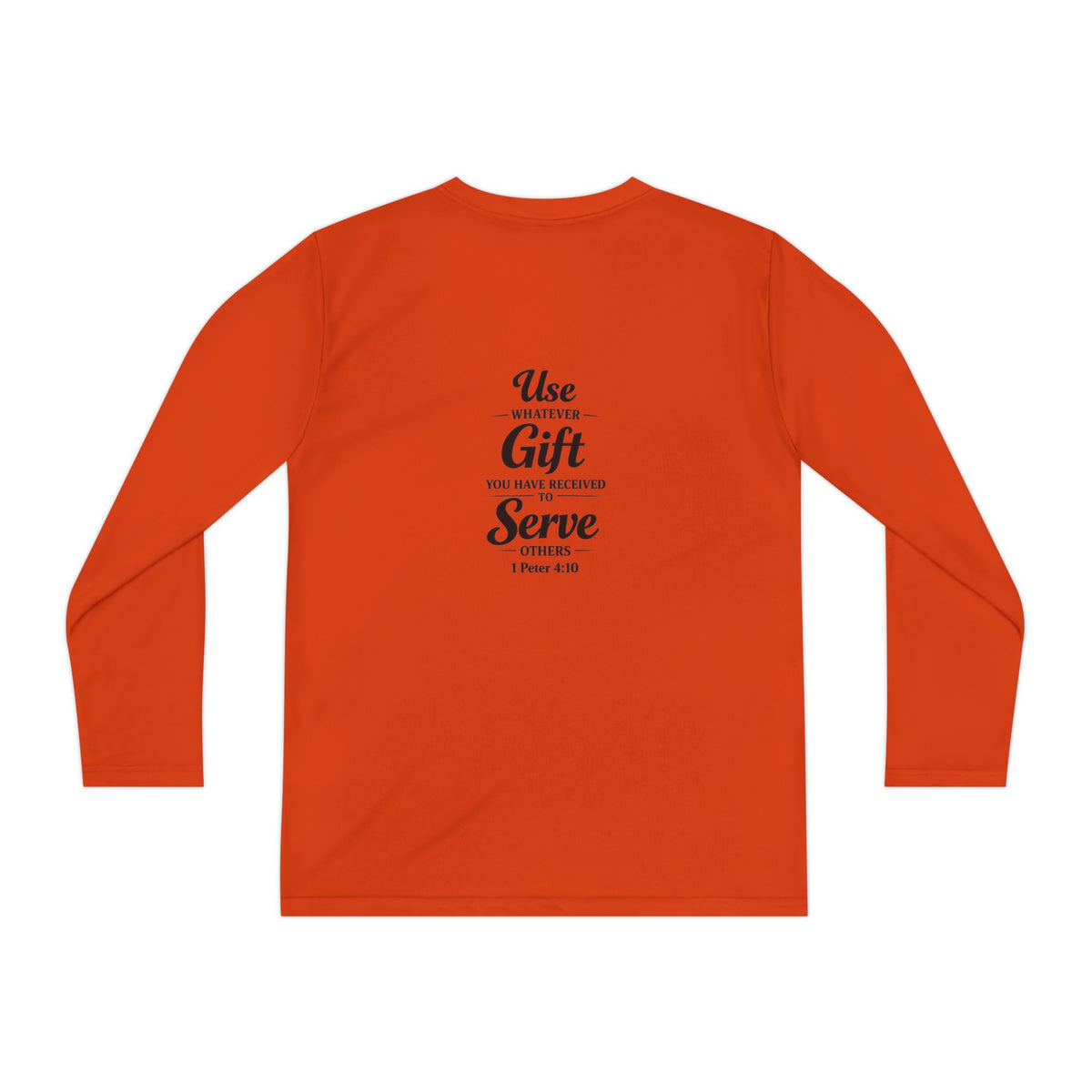 Youth Long Sleeve Tee — "Sent to Serve" Inspirational Christian Shirt