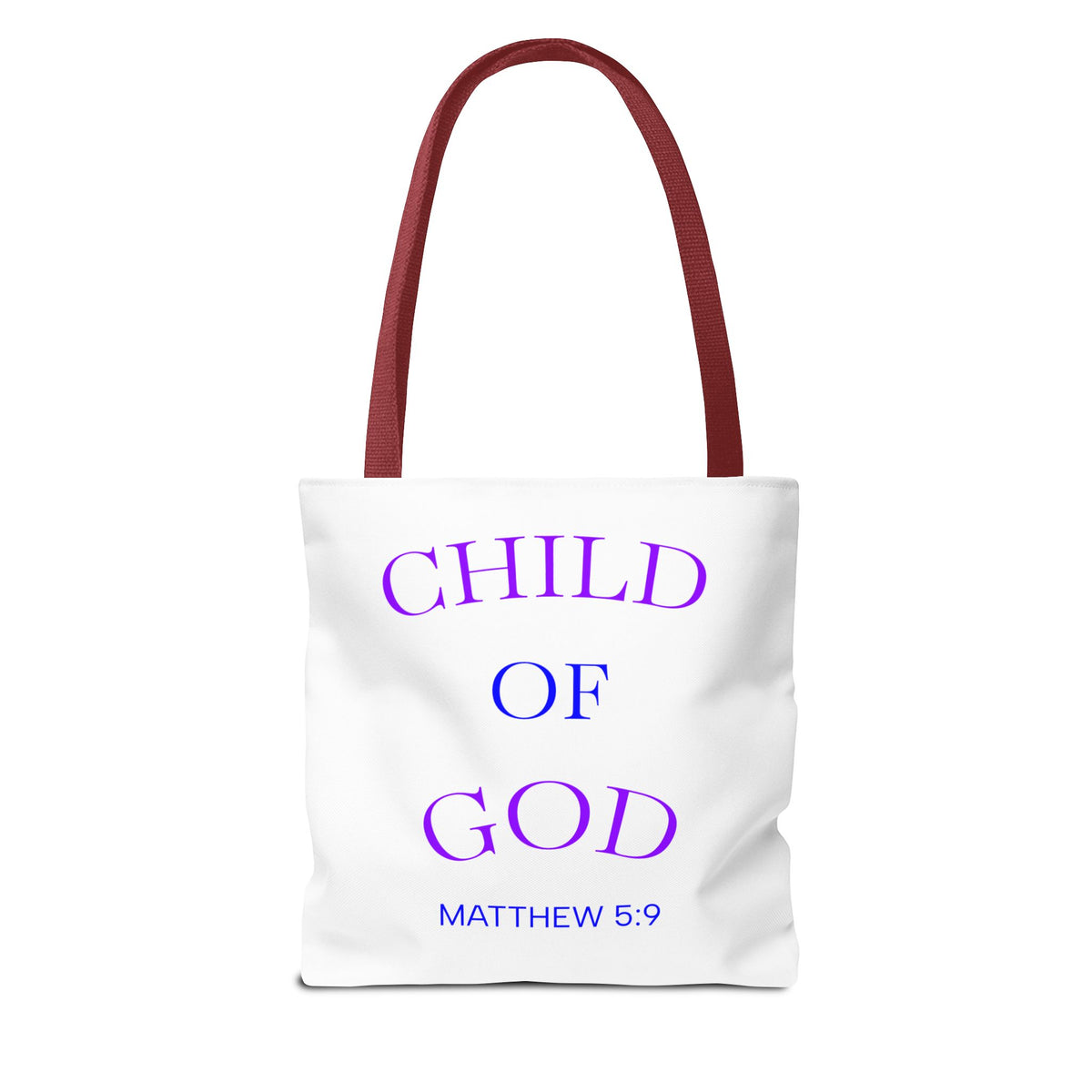Faith Quote Tote Bag — “Jesus Did It Again” / “Child of God” Christian Canvas Tote