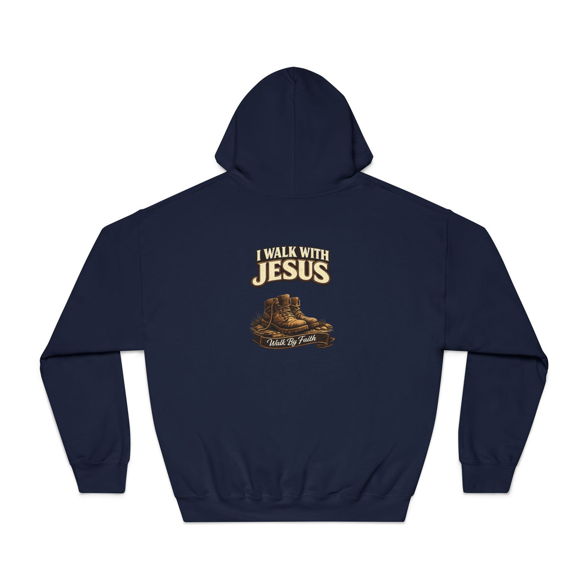 I Walk with Jesus Hoodie — Christian Faith Sweatshirt