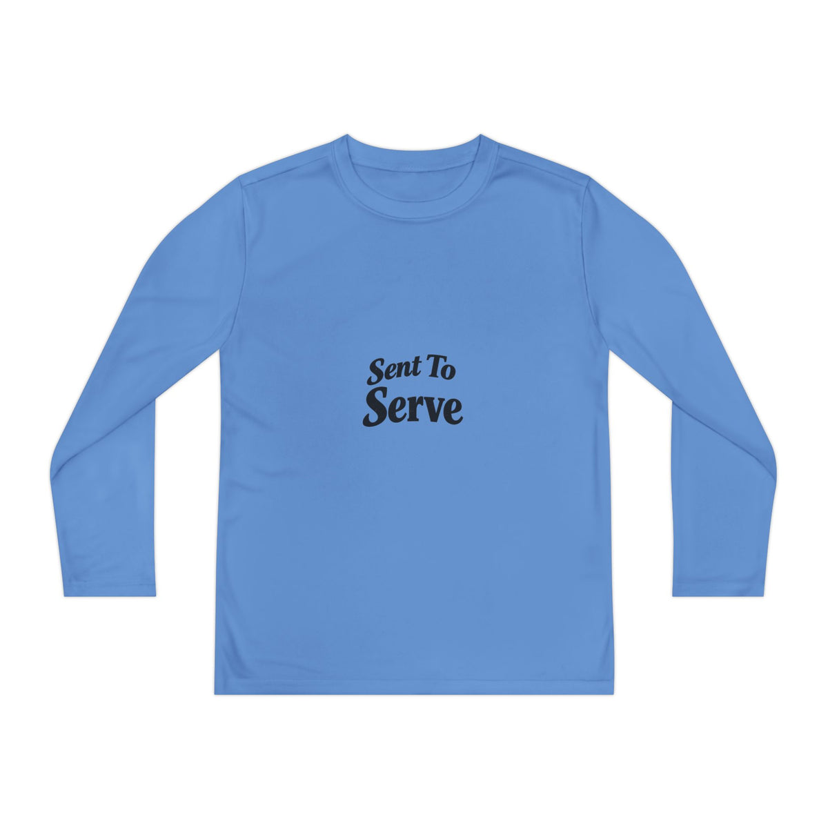 Youth Long Sleeve Tee — "Sent to Serve" Inspirational Christian Shirt